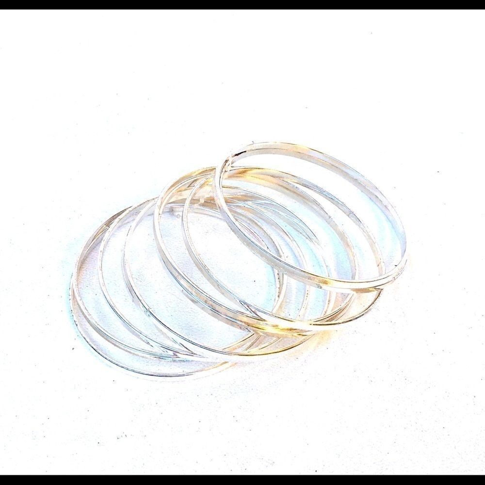 Silver Bangle Bracelets New
